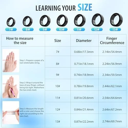 Smart Ring, Ultra-Thin Design, Real-Time Health & Sleep Tracker — Smart Ring, Uni-Green