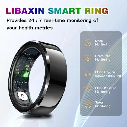 Smart Ring with Air Gesture Control, Heart Rate & Sleep Monitor — Smart Ring, LIBAXIN