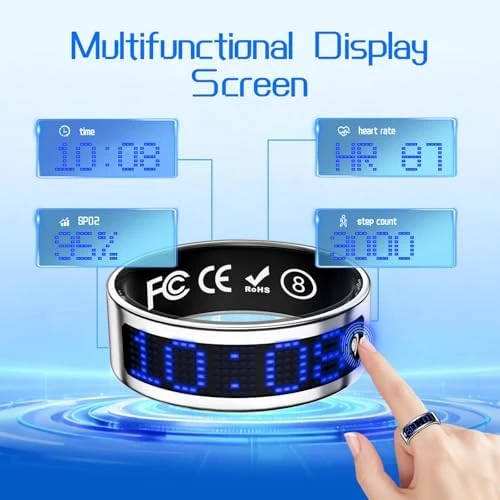 Smart Ring with Display Screen — Smart Ring, wepmous