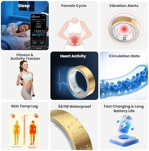 Smart Ring with Heart Rate Tracking — Smart Ring, RQZ