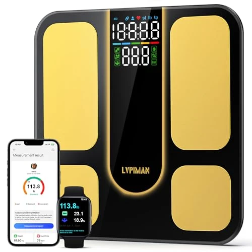 Smart Scale for Body Weight, BMI, Body Fat, Muscle Mass, Highly Accurate 25 Body Composition Digital Bathroom Scale with... — Smart Scale, LVPIMAN