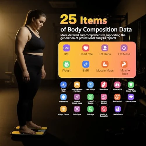 Smart Scale for Body Weight, BMI, Body Fat, Muscle Mass, Highly Accurate 25 Body Composition Digital Bathroom Scale with... — Smart Scale, LVPIMAN