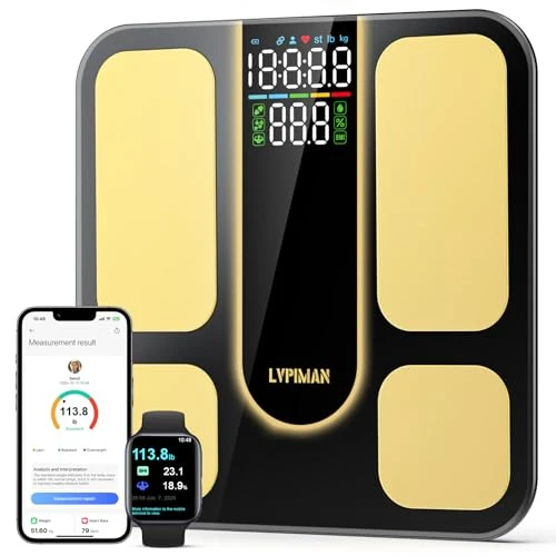 Smart Scale for Body Weight, BMI, Body Fat, Muscle Mass, Highly Accurate 25 Body Composition Digital Bathroom Scale with... — Smart Scale, LVPIMAN