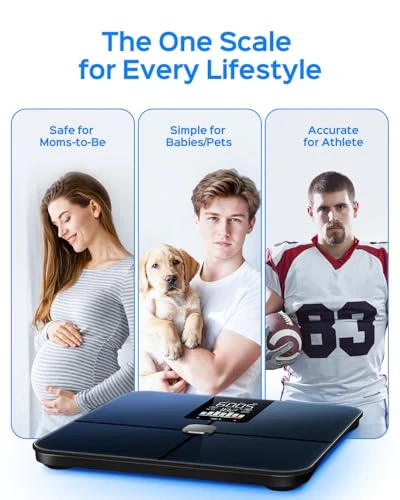 Smart Scale for Body Weight, Body Composition Scale with BMI, Body Fat, Muscle Mass, Digital Bathroom Scale with 7-in-1... — Smart Scale, Baudyttix