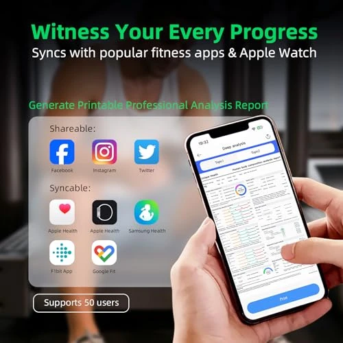 Smart Scale for Body Weight with 8 Electrode — Smart Scale, DEKABR
