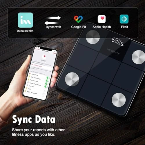 Smart Scale for Body Weight with Backlight LED Screen — Smart Scale, NUTRI FIT