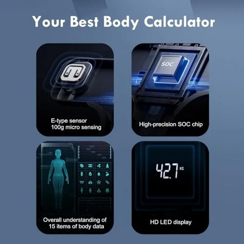 Smart Scale for Body Weight with Backlight LED Screen — Smart Scale, NUTRI FIT