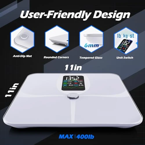 Smart Scale for Body Weight with BMI Body Fat Muscle Mass — Smart Scale, Lepulse