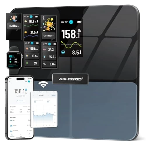 Smart WiFi Digital Bathroom Scale for Body Weight — Smart Scale, ABLEGRID