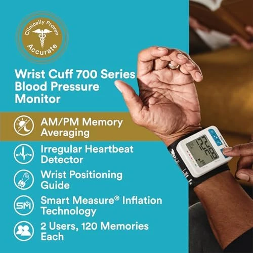 700 Series Wrist Cuff Blood Pressure Monitor — Blood Pressure Monitor, Homedics
