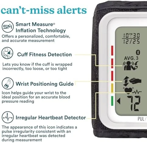 700 Series Wrist Cuff Blood Pressure Monitor — Blood Pressure Monitor, Homedics