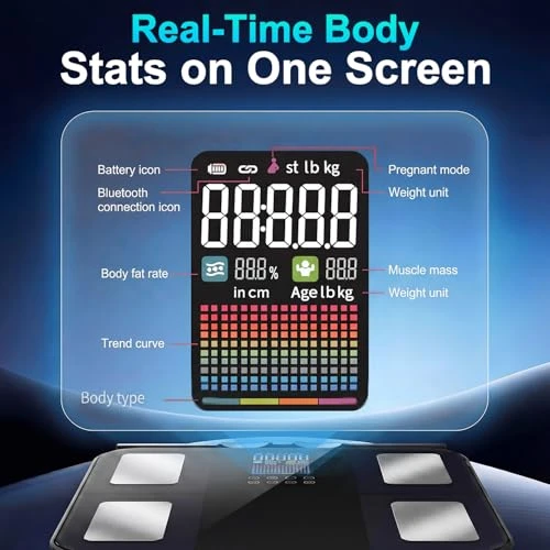 8-Electrode Digital Bathroom Scale — Smart Scale, PGID