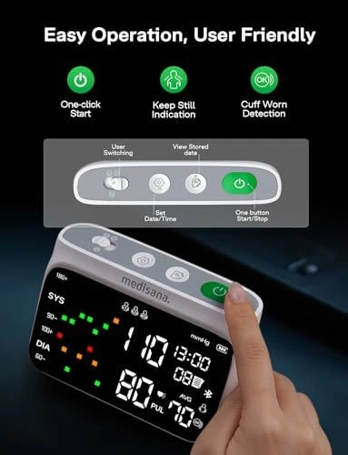 Blood Pressure Monitor for Home Use — Blood Pressure Monitor, Medisana