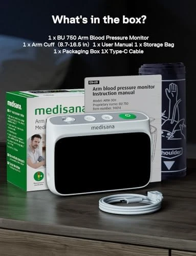 Blood Pressure Monitor for Home Use — Blood Pressure Monitor, Medisana