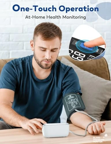 Blood Pressure Monitor with Large Display & Carrying Case — Blood Pressure Monitor, ATUDER