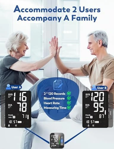 Blood Pressure Monitor with Large Display & Carrying Case — Blood Pressure Monitor, ATUDER