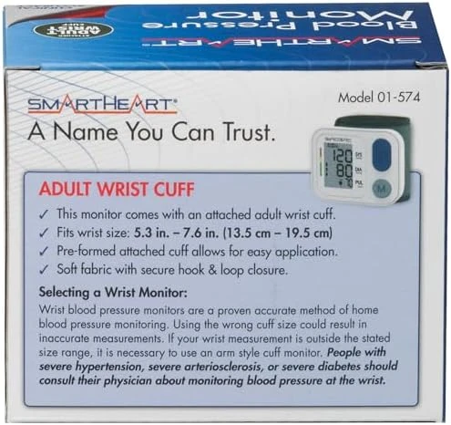 Blood Pressure Monitor - Wrist Cuff — Blood Pressure Monitor, SmartHeart