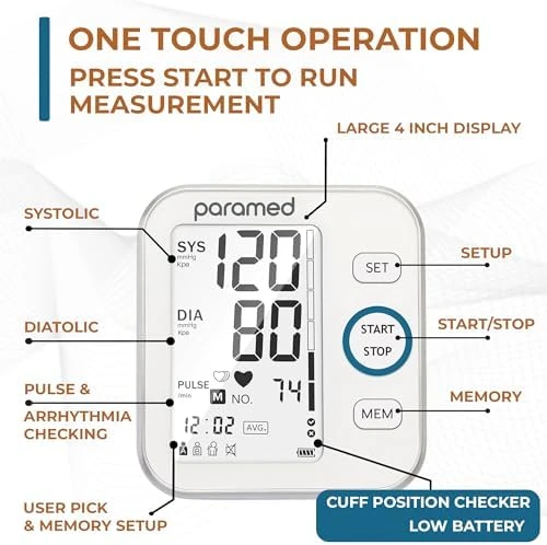 Blood Pressure Monitor — Blood Pressure Monitor, Paramed