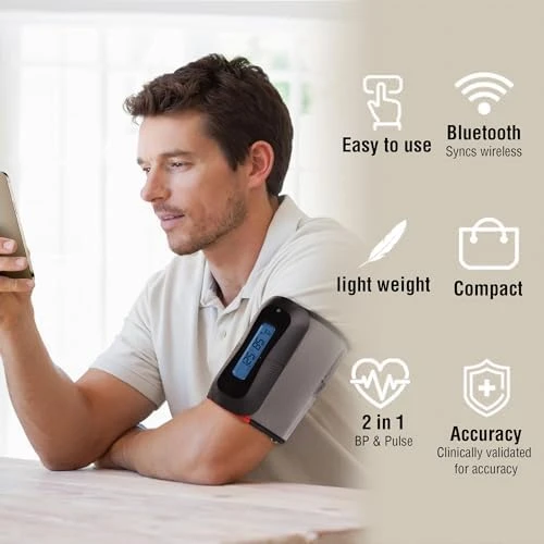 Bluetooth Blood Pressure Monitor- Wireless Upper Arm Cuff — Blood Pressure Monitor, MbH