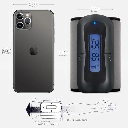 Bluetooth Blood Pressure Monitor- Wireless Upper Arm Cuff — Blood Pressure Monitor, MbH