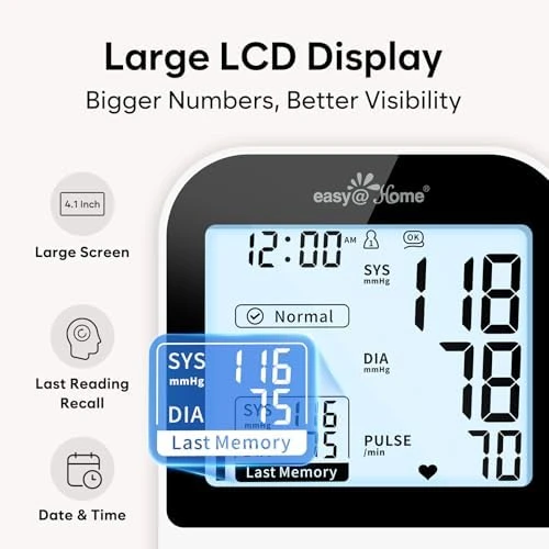 Bluetooth Blood Pressure Monitor — Blood Pressure Monitor, Easy@Home