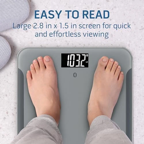 Bluetooth Digital Body Composition Scale 440 lb Capacity Smart Bathroom Scale with BMI and Weight Tracking for Multiple... — Smart Scale, Health o meter