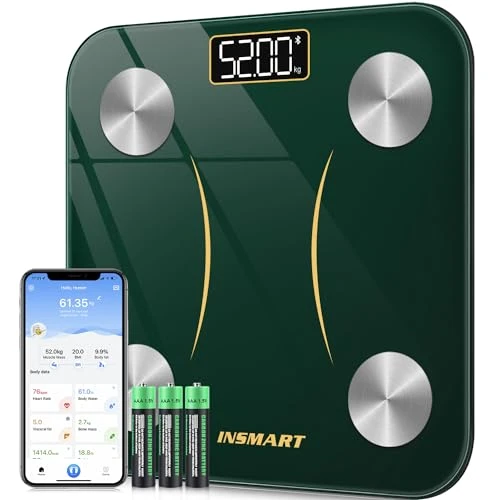 Body Fat Scale, Smart Scale for Body Weight 0.1lb High Accuracy, Digital Bathroom Weight Scale for BMI, Body Fat, Muscle... — Smart Scale, INSMART