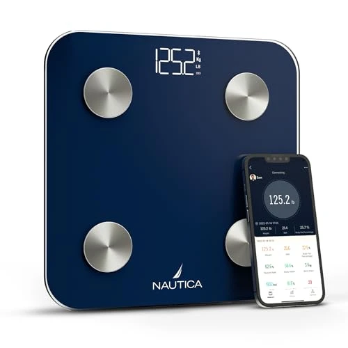 Body Tracker Digital Bathroom Scale — Smart Scale, Nautica