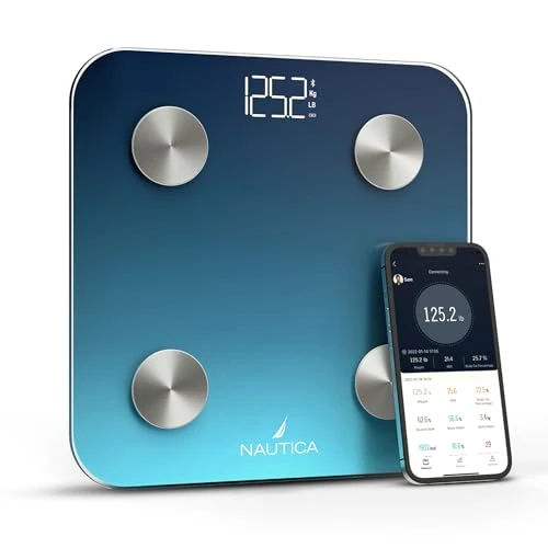 Body Tracker Digital Bathroom Scale — Smart Scale, Nautica