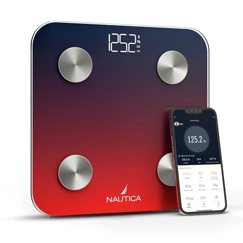 Body Tracker Digital Bathroom Scale — Smart Scale, Nautica