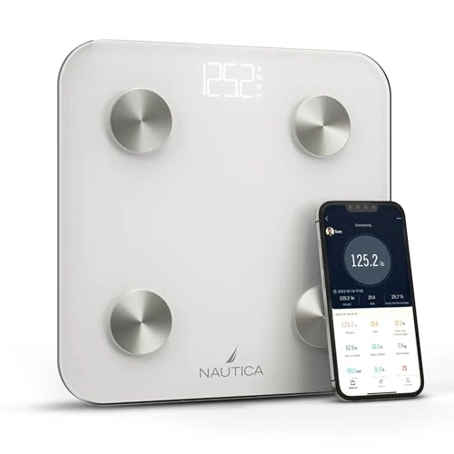 Body Tracker Digital Bathroom Scale — Smart Scale, Nautica