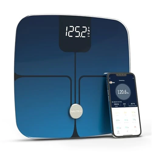 Body Tracker Digital Bathroom Scale — Smart Scale, Nautica
