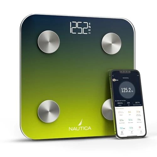 Body Tracker Digital Bathroom Scale — Smart Scale, Nautica