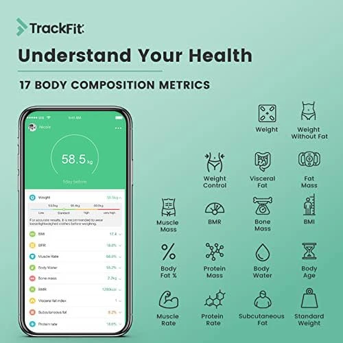 Dara Smart BMI Digital Scale — Smart Scale, FITTRACK