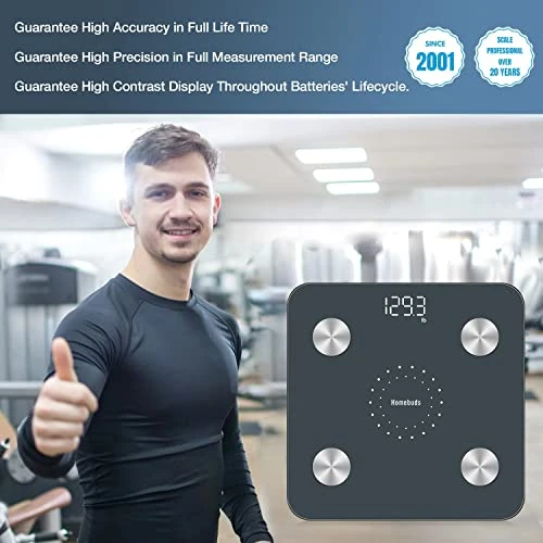 Digital Bathroom Scale for Body Weight and Fat — Smart Scale, HOMEBUDS
