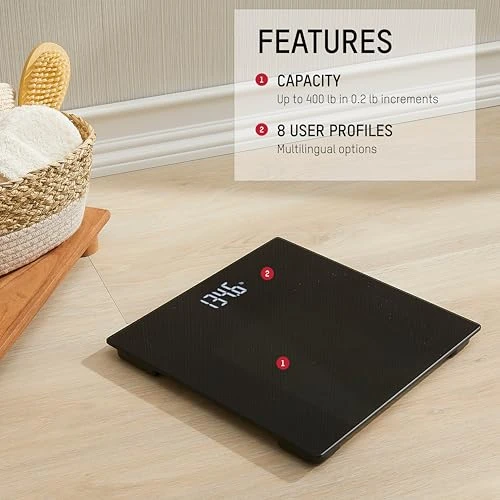 Digital Bathroom Scale with Smart App Connectivity — Smart Scale, Taylor
