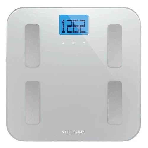 Digital Body Fat Scale with Large Backlit LCD and Smartphone Tracking — Smart Scale, Weight Gurus