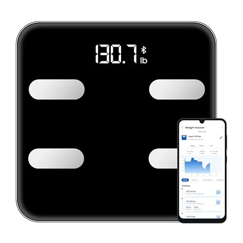 Digital Scale for Body Weight, Black BMI Scale with App Sync — Smart Scale, NEXTLEVEL FIT Store