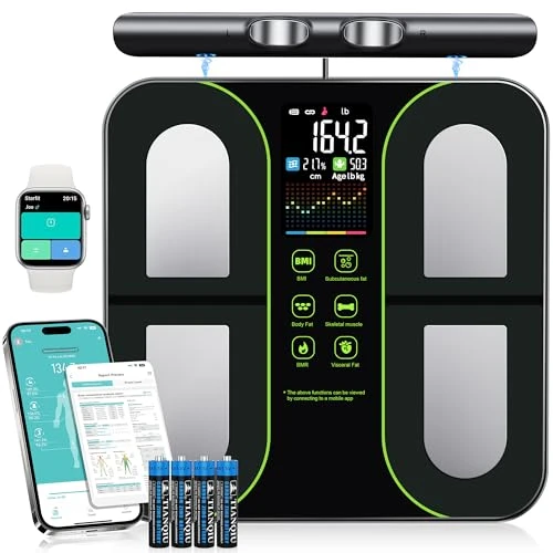 Digital Scales for Body Weight, 8-Electrode Smart Bathroom Weight Scale — Smart Scale, Letron