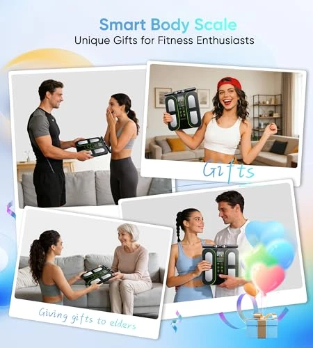Digital Scales for Body Weight, 8-Electrode Smart Bathroom Weight Scale — Smart Scale, Letron