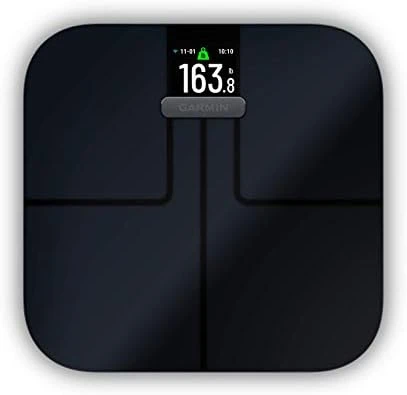 Index S2, Smart Scale with Wireless Connectivity, Measure Body Fat, Muscle, Bone Mass, Body Water% and More, Black — Smart Scale, Garmin