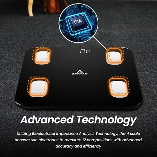 Scale for Body Weight, Accurate Weight Scale with LCD Display — Smart Scale, ZAKTAB