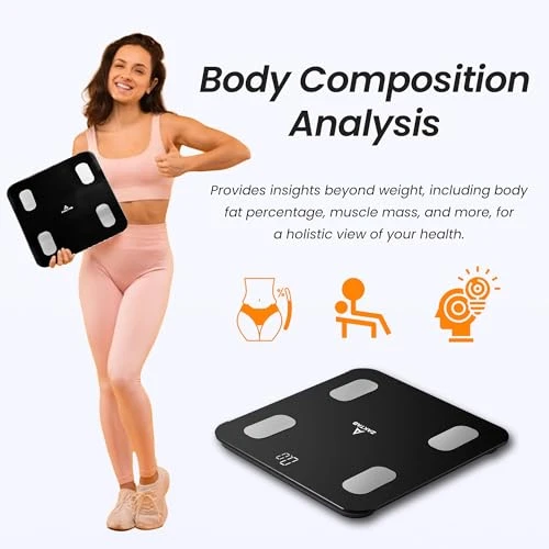 Scale for Body Weight, Accurate Weight Scale with LCD Display — Smart Scale, ZAKTAB