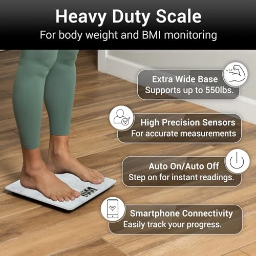 Smart Body Weight Scale (550lbs Capacity) — Smart Scale, Vive Precision