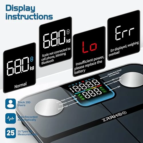 Smart Scale Body Weight — Smart Scale, ZRRHOO
