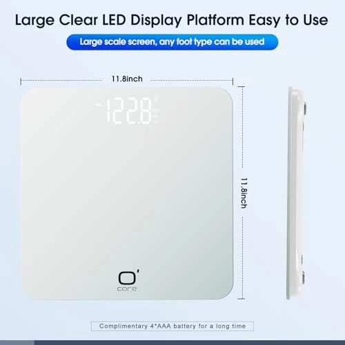 Smart Scale for Body Weight and BMI — Smart Scale, O' CARE