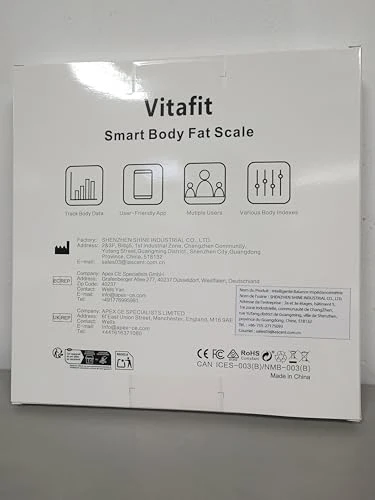 Smart Scale for Body Weight, High Accuracy 0.1lb — Smart Scale, Vitafit