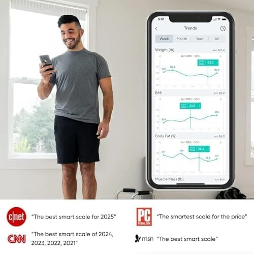 Smart Scale X - Digital Bathroom Scale for Body Weight, BMI, Body Fat, Muscle Mass, Heart Rate Monitor — Smart Scale, Wyze