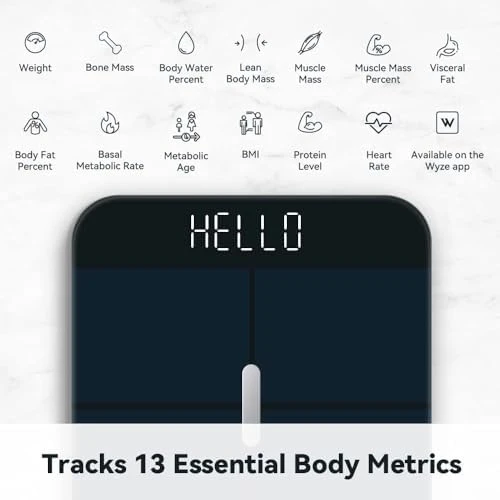 Smart Scale X - Digital Bathroom Scale for Body Weight, BMI, Body Fat, Muscle Mass, Heart Rate Monitor — Smart Scale, Wyze