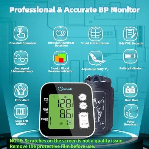 Upper Arm Blood Pressure Monitor — Blood Pressure Monitor, hetaida